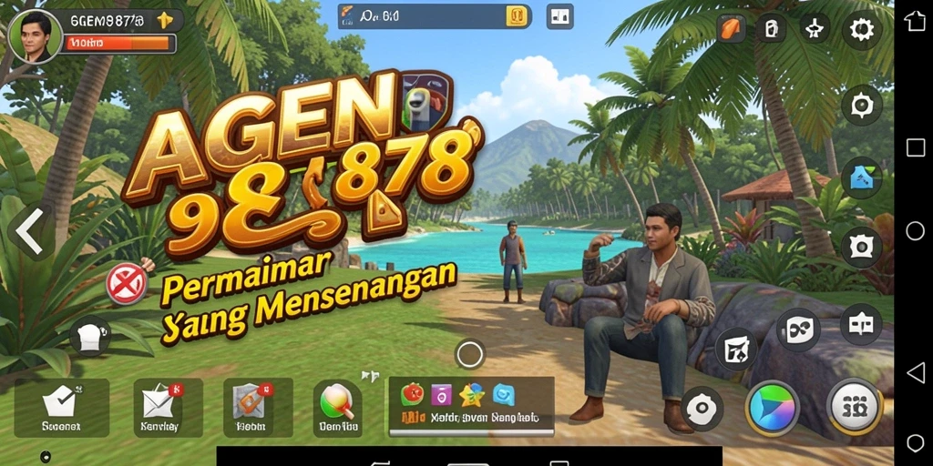 Tampilan gameplay AGEN878 yang penuh warna dan seru