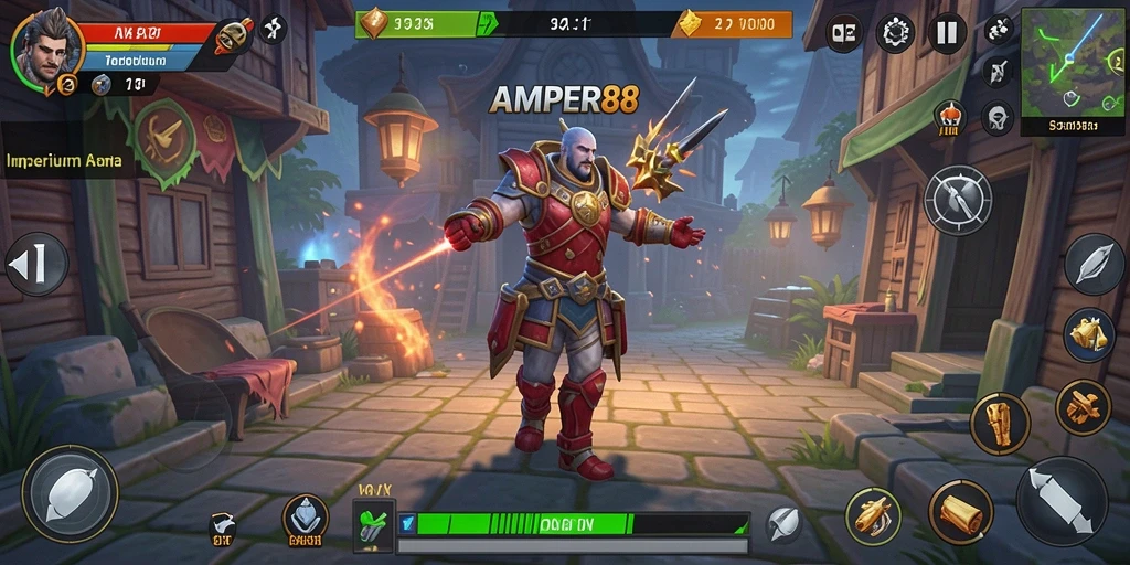 Screenshot AMPER88 menampilkan gameplay yang dinamis dan menantang.