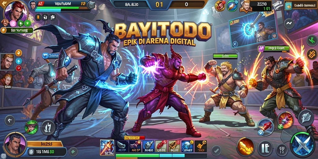 Screenshot menampilkan pertarungan seru dalam BAYITOTO.