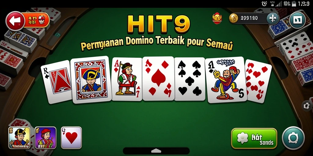 Screenshot permainan HIT9 yang menampilkan gameplay Domino yang seru.