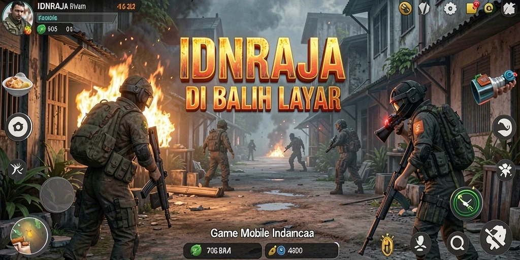Tangkapan layar permainan IDNRAJA menampilkan momen ketegangan yang mencekam.