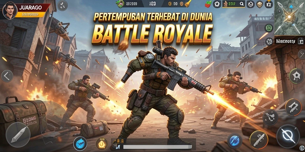 Pengalaman seru dalam pertempuran Battle Royale di JUARAGO.