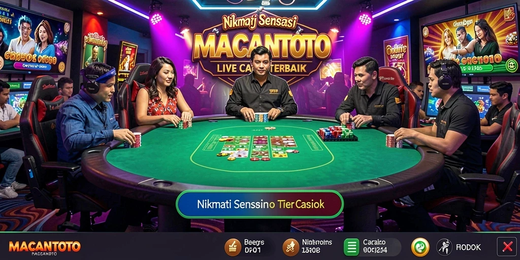 Menampilkan gameplay seru dan interaksi langsung di MACANTOTO.