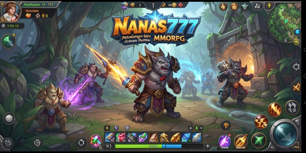 Screenshot gameplay NANAS777 menampilkan aksi yang mendebarkan di dunia MMORPG.