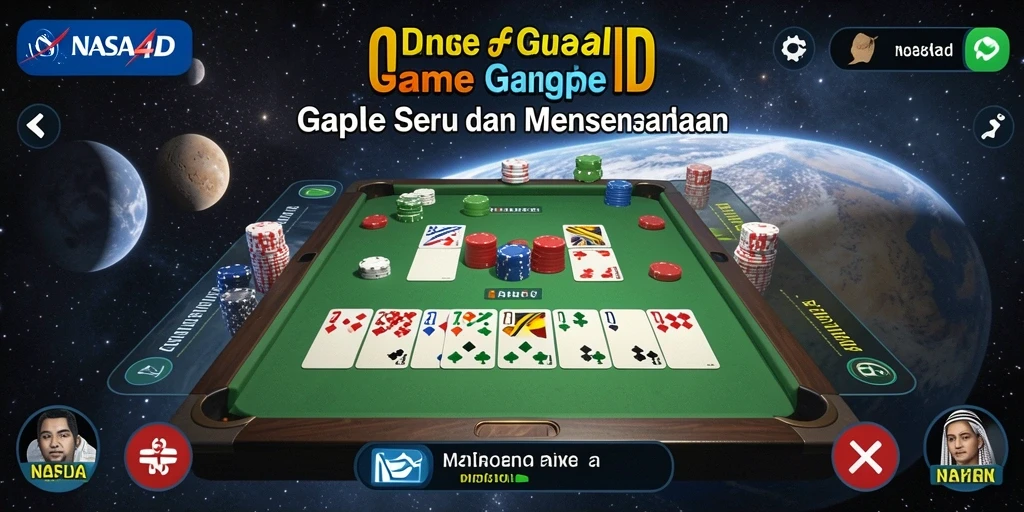 Gameplay seru Gaple di NASA4D dengan teman-teman.