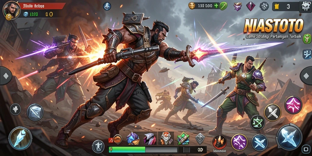 Screenshot permainan NIASTOTO menampilkan aksi strategi mendebarkan.