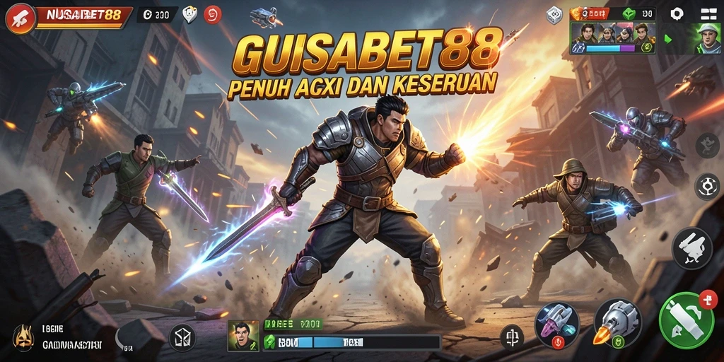 Screenshot menampilkan momen pertempuran seru di NUSABET88.