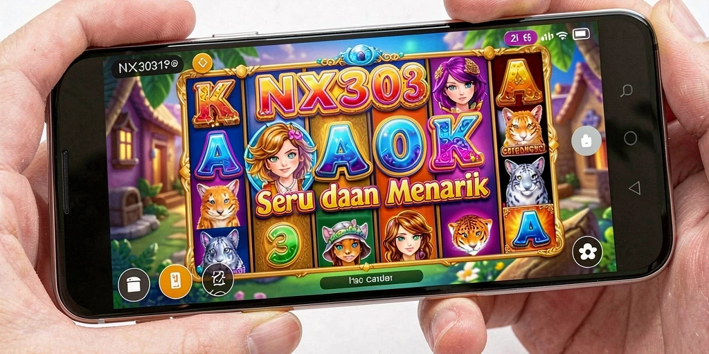 Screenshot utama NX303 menunjukkan gameplay slot yang menyenangkan.