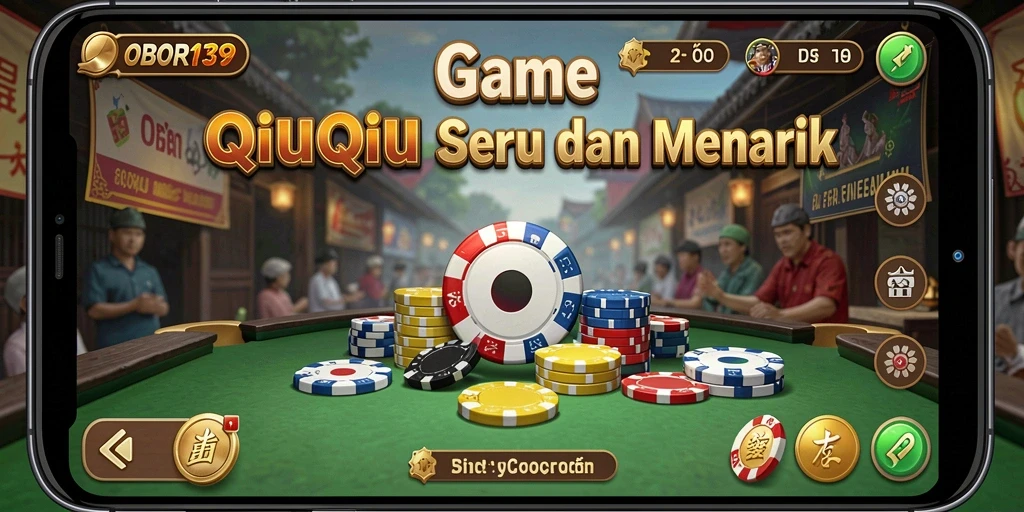 Screenshot gameplay OBOR138 yang menunjukkan aksi seru permainan QiuQiu.