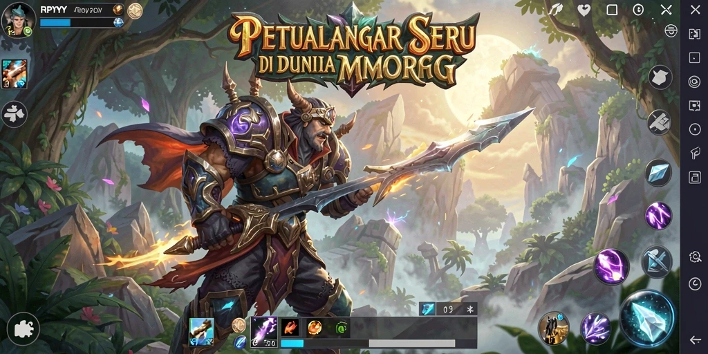 Gameplay seru dari RPYYY dengan aksi pertarungan mendebarkan.