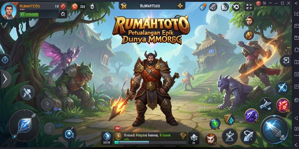 Tampilan menakjubkan dari gameplay MMORPG RUMAHTOTO.