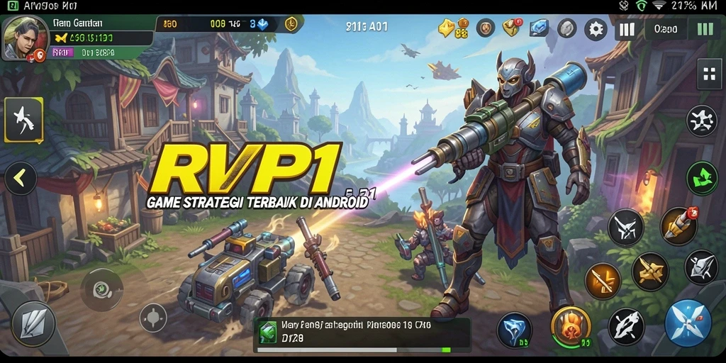 Gameplay SLG epik dengan pertempuran strategis yang menarik.