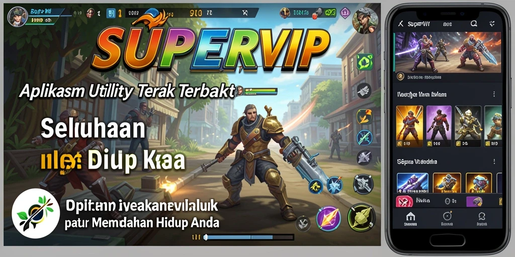 Tampilan aplikasi SUPERVIP yang modern dan fungsional.